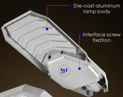 LED Solar Garden Street Wall Light Aluminium Waterproof 200W IP65 Ik08 Compacted Park Path Sidewalks Highway 3