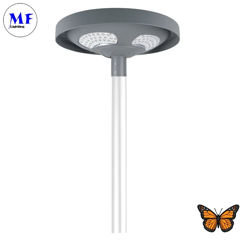 LED Solar Garden Street Wall Light Waterproof 40W IP65 Ik08 Park Path Sidewalks Pla School Court 0