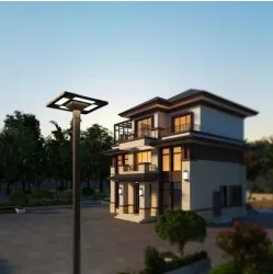 LED Solar Garden Street Wall Light Waterproof 40W IP65 Ik08 Park Path Sidewalks Pla School Court 3
