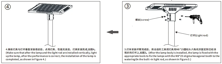 LED Solar Garden Street Wall Light Waterproof 40W IP65 Ik08 Park Path Sidewalks Pla School Court 5
