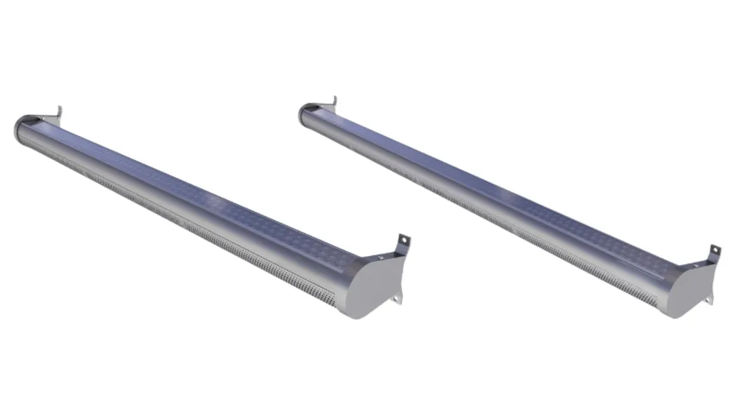 LED Street Garden Light Alu. Waterproof Pole Fast Silvery Installation Overpass Courtyard Road Wall 0