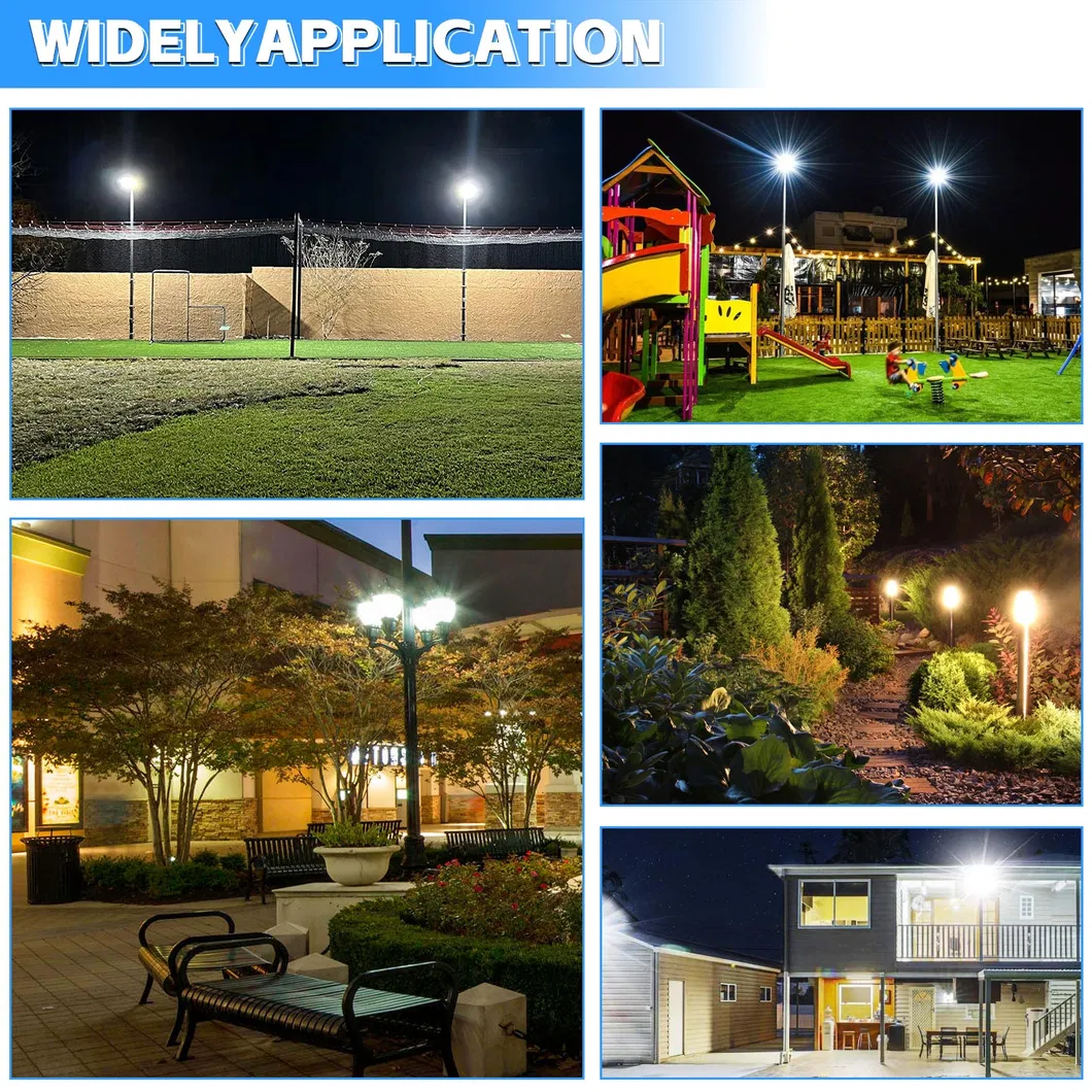 LED Garden Light Tunable Anti-Shok IP65 48/64/80W Waterproof 130lm/W Lantern Black and White Lawn 2