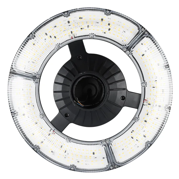LED Garden Light Ajustable 150W IP65 Built-in Waterproof 130lm/W Round Black Courtyard Park Yard Post Top 0