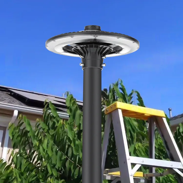 Energy-Saving LED Garden Post Light Pole Area Light 140lm/W Smart-Tuning 200W for Highway Rest Area Sports Complex Waterfront Promenade 14