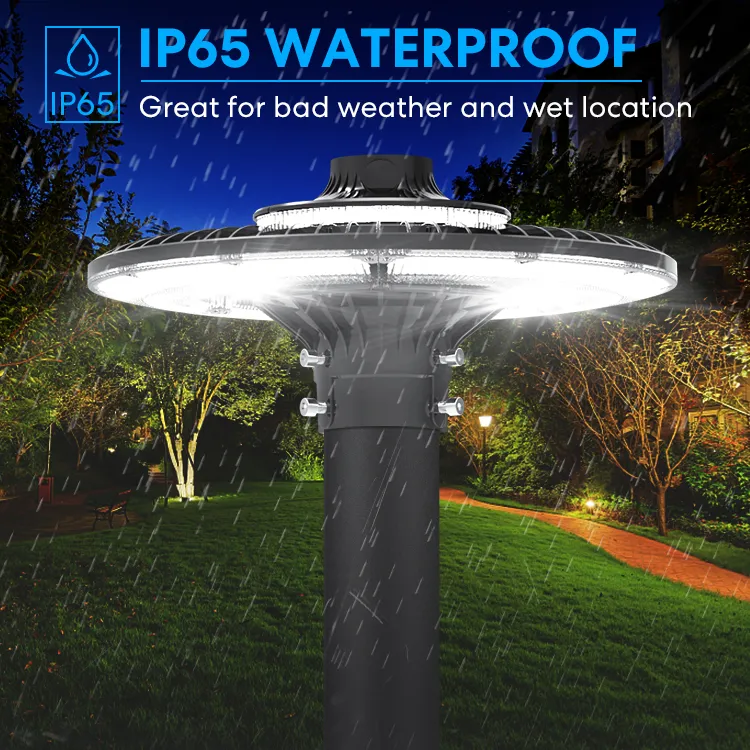 Energy-Saving LED Garden Post Light Pole Area Light 140lm/W Smart-Tuning 200W for Highway Rest Area Sports Complex Waterfront Promenade 15