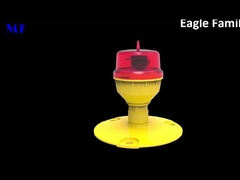Red IP66 ICAO Low-intensity L810 Single Aviation Obstruction Light For High building Bridge Tower Cr