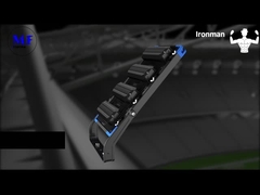 250-1250W Adjustable IP66 5years Wattanty LED High Mast Light With Overheat Protection For Sport Fie