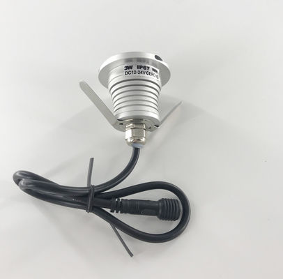 3 Watt LED Outdoor Landscape Lighting / LED Buried Lights 2700K 4000K Silver Finished Body Color