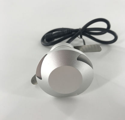 3 Watt LED Outdoor Landscape Lighting / LED Buried Lights 2700K 4000K Silver Finished Body Color