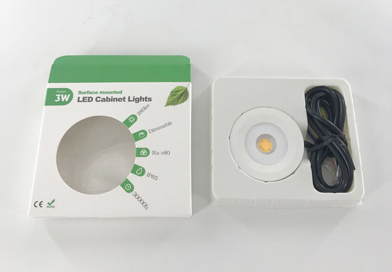 IP65 Dimmable led cabinet lights, Round shape, 3W surface mounted mini downlights