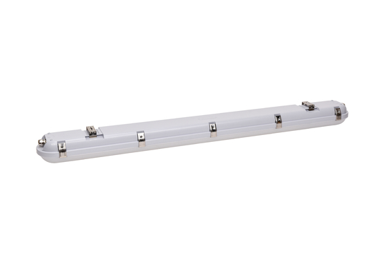 2ft 4ft 5ft Tri Proof Light 140lm/W IP66 LED  90min Emergency With Motion Sensor White Housing