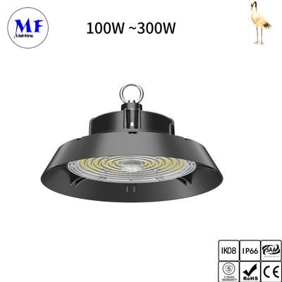 High Power IP66 LED High Bay Light 300W 200W 150W UFO Highbay Light For Supermarket Workshop Factory And Plant