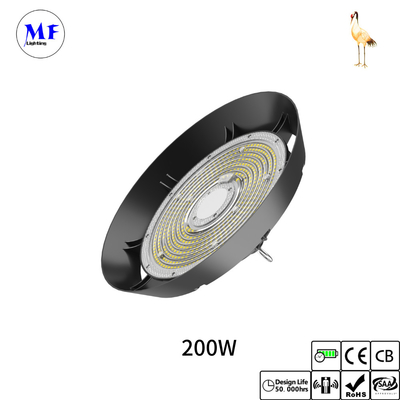 IP66 100-300W UFO LED High Bay Light With Emergency Kit For Shipyard Shopping Mall Cold Storage Facility