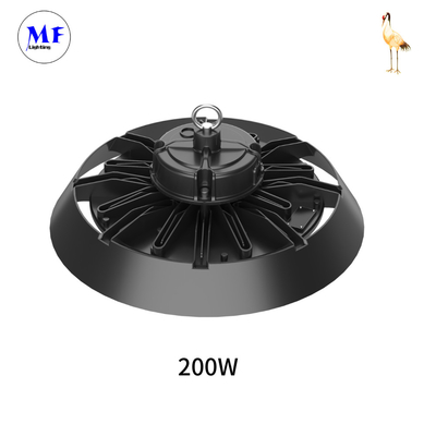 IP66 100-300W UFO LED High Bay Light With Emergency Kit For Shipyard Shopping Mall Cold Storage Facility