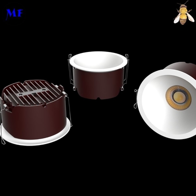 Spot LED Down Light 2.5/3/3.5/4/5/6 Inch 10W-40W Square Recessed Ceiling Lamp Hallway Closet Garage Space Showroom