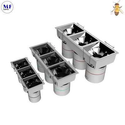 Aluminum Housing 20W Anti Glare COB Commercial Trimless Ceiling Recessed Hotel LED Grill Down Spot Light
