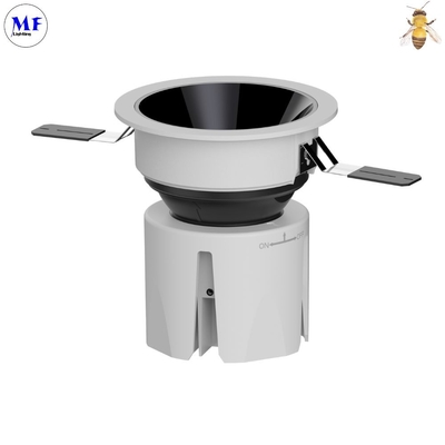 High End LED Ceiling Down Light Multiple Beam Angle 7W / 10W 75mm Cutting Size IP43 LED Ceiling Concealed COB Spot Lamp