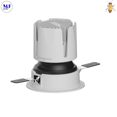 High End LED Ceiling Down Light Multiple Beam Angle 7W / 10W 75mm Cutting Size IP43 LED Ceiling Concealed COB Spot Lamp