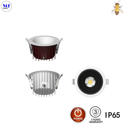 High Power Recessed COB LED Down Light Waterproof Spot Light anti-Glare 100lm/W 1-10V Dali Dimable 7W 15W 30W 60W