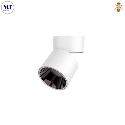 IP44 COB Spotlight Dimmable LED Downlight OEM ODM 12W Aluminum Ceiling Surface Mount Adjustable