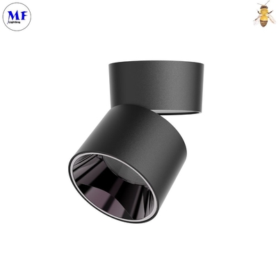 IP44 COB Spotlight Dimmable LED Downlight OEM ODM 12W Aluminum Ceiling Surface Mount Adjustable