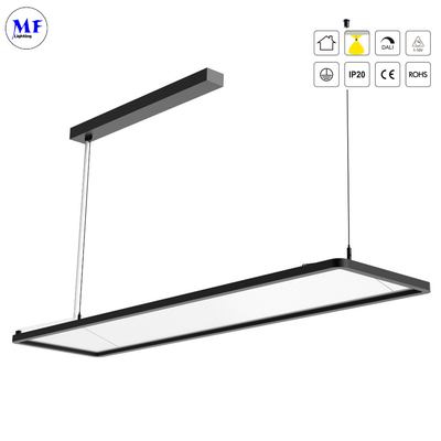 Hanging LED Pendent Panel Light With 50W 60W 75W Smart Dali 0-10V Dimming For Office Hotel Lobby