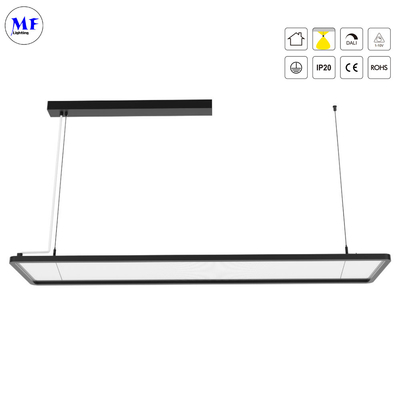 Hanging LED Pendent Panel Light With 50W 60W 75W Smart Dali 0-10V Dimming For Office Hotel Lobby