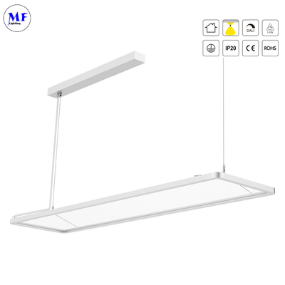 Hanging LED Pendent Panel Light With 50W 60W 75W Smart Dali 0-10V Dimming For Office Hotel Lobby