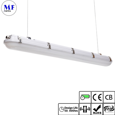 2FT 4FT 5FT LED Tri Proof Light Vapor Tight Light Fixture Waterproof IP66 20W 40W 60W For Tunnel Railway Train Station