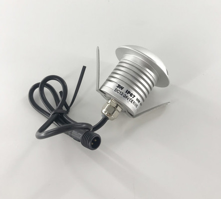 3W 6063 Aluminum Silver LED Underground Light 12v Landscape Lighting RGB Waterproof Outdoor Led Night Light