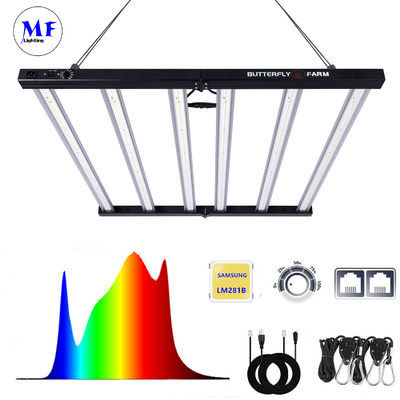 Foldable LED Plant Grow Light Custom Spectra IP66 550W Full Spectrum UV IR Intelligent Control System