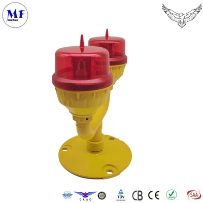 LED Low Medium High Intensity Single Light Aviation Obstruction Lamp With ICAO ISO 9001 Certificate