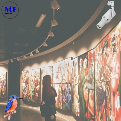 10W 28W LED Shapeable Track Spot Light High CRI With Magnetic Contour Smart CCT DIP Dimming For Art Gallery Museum