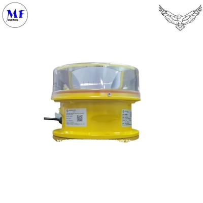 Red Aeronautical LED Aviation Obstruction Light for Long-lasting Marking Obstacles  with Yellow color and Aluminum