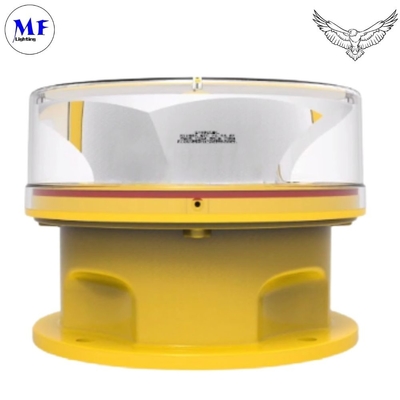 Red Aeronautical LED Aviation Obstruction Light for Long-lasting Marking Obstacles  with Yellow color and Aluminum