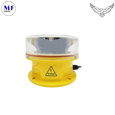 Red Aeronautical LED Aviation Obstruction Light for Long-lasting Marking Obstacles  with Yellow color and Aluminum