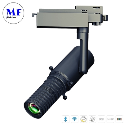 Gobo Porjector Shapeable LED Spot Track Light 5 Years Warranty With Smart Control 10W 28W Full Cut-Off Luminaire