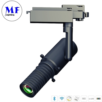Gobo Porjector Shapeable LED Spot Track Light 5 Years Warranty With Smart Control 10W 28W Full Cut-Off Luminaire