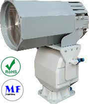 316L Stainless Steel LED Search Light with 200W  IP66 Waterproof for Harsh Marine Environments