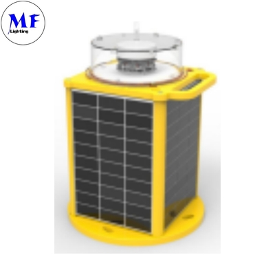 Solar Power LED Aviation Obstruction Warning Light With Red Green Yellow White Blue Flashing Navigation