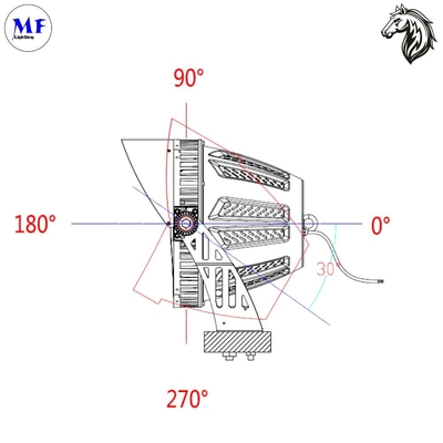 150lm/W  Warranty 5 LED Flood Light 500W-1200W With CE RoHS For Outdoor Sport Court Fields