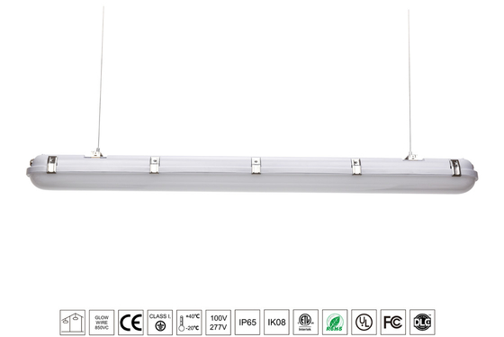 60W Viewing Angle120 Degree 5 Years Warranty IP65 LED Tri-proof Light For Warehouse Parking Lot
