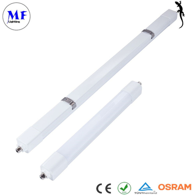 18W IP66 5 Years Warranty LED Tri-Proof Light With Fireproof PC Material For Display Racks Warehouse