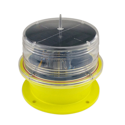 Solar Power LED Aviation Obstruction Warning Light LED Marine Lante With Red Green Yellow White Blue Flashing Navigation