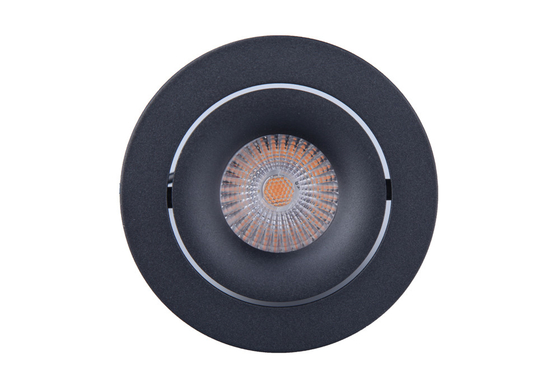 Classical IP54 Rotatable 8W 800LM LED Spot Down Light 38° Black Color 6000K Recessed Mounted With 5 Years Warranty