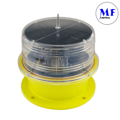 Solar Power LED Warning Waterproof  Tower Light Aircraft Warning Light Aviation Obstruction Flashing Navigation