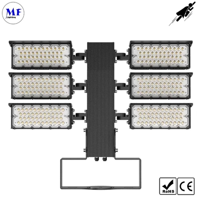 900W Various Beam Angle Aluminum Alloy Ik08 IP66  Stadium LED Flood Light Waterproof Dustproof 165lm/W Ra70 For Airport