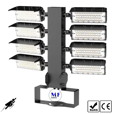 1200W 6000-6500K LED Sport Stadium Lighting 155lm/W-165lm/W 10° /20° /40° /60° /90° 5 Years Warranty For Tower Crane
