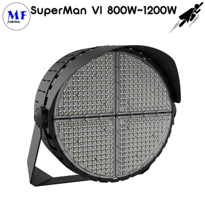 1000W IP66 Stadium LED Flood Light Dustproof Waterproof IK10 20Deg/40Deg/60Deg 160LM/W 2700K-6000K For Airport Wharf
