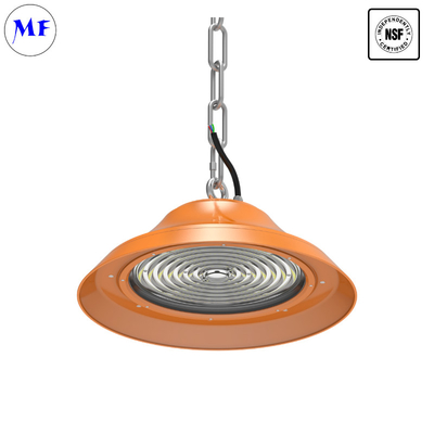 80W IP65 NSF LED High Bay Food Lighting IP65 Waterproof 150lm/W 3000K/4000K/5000K/5700K/6500K For Shopping Mall